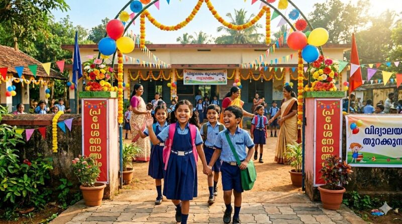 സംസ്ഥാനതല സ്‌കൂൾ പ്രവേശനോത്സവം ജൂൺ 1-ന് തിരുവനന്തപുരം പട്ടം ഗവ. മോഡൽ ഗേൾസ് സ്‌കൂളിൽ