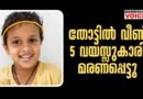 തോട്ടിൽ വീണ് അഞ്ചു വയസ്സുകാരി മരണപ്പെട്ടു